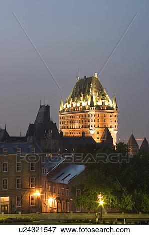Stock Photo - Chateau Frontenac Hotel in Quebec City. Fotosearch