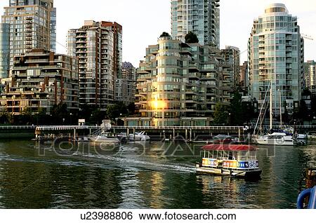 Stock Photograph - False Creek, Vancouver, BC, Canada. Fotosearch
