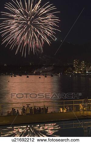 Fireworks, Vancouver, BC, Canada View Large Photo Image Stock Image - Fireworks, Vancouver, BC, Canada. Fotosearch