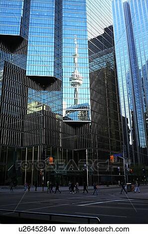 University Avenue, Toronto, office buildings with CN Tower relection View Large Photo Image Stock Image - University Avenue, Toronto, office buildings with CN Tower relection. Fotosearch