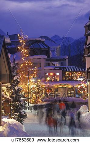 Stock Photo - Whistler Village, BC, Canada. Fotosearch