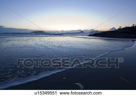 Sunset, Chesterman Beach, Tofino, Vancouver Island, BC View Large Photo Image Stock Image - Sunset, Chesterman Beach, Tofino, Vancouver Island, BC. Fotosearch