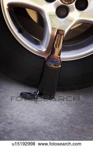 Stock Photo - Drinking and driving portrait. Fotosearch