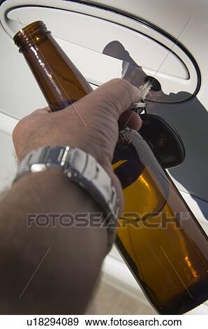 Stock Photo - Drinking and driving portrait. Fotosearch