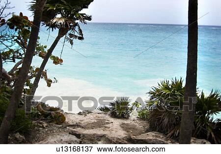 Caribbean scenery View Large Photo Image Stock Photo - Caribbean scenery. Fotosearch
