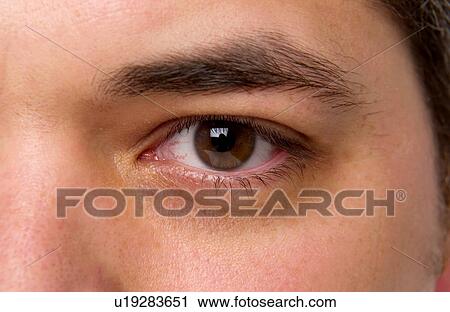 Stock Image - Mans face. Fotosearch
