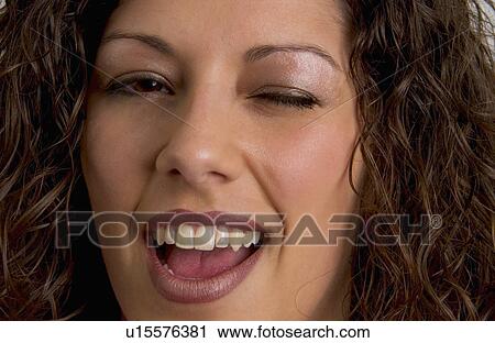 Stock Image - Woman portrait. Fotosearch