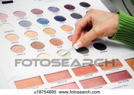 Woman shopping for eyeshadow View Large Photo Image Stock Photography - Woman shopping for eyeshadow. Fotosearch