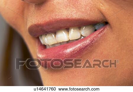 Stock Image - Womans mouth. Fotosearch