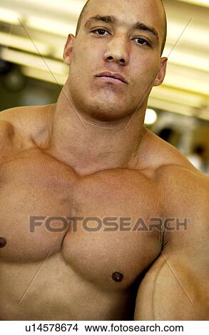 Picture - Man working out. Fotosearch