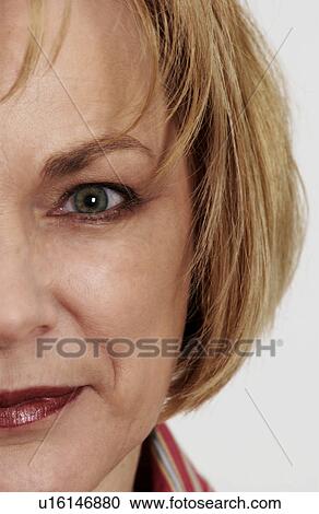 Stock Image - Senior woman portrait. Fotosearch