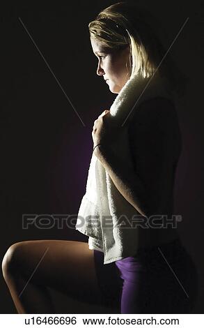 Woman working out View Large Photo Image Stock Photograph - Woman working out. Fotosearch