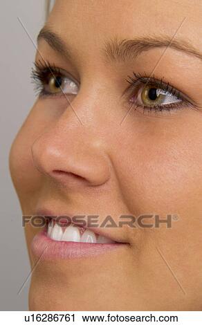 Woman's face View Large Photo Image Stock Image - Woman's face. Fotosearch