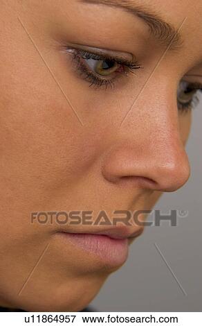 Woman's face View Large Photo Image Stock Photo - Woman's face. Fotosearch