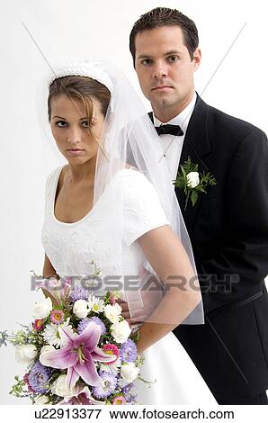 Bride and groom portrait View Large Photo Image Stock Photo - Bride and groom portrait. Fotosearch
