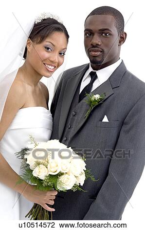 Stock Image - Bride and groom. Fotosearch