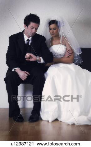 Stock Image - Bride and Groom. Fotosearch