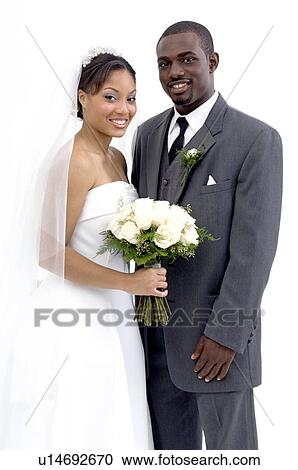 Stock Image - Bride and groom. Fotosearch