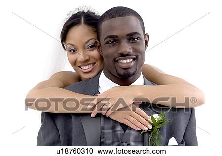 Stock Image - Bride and groom. Fotosearch
