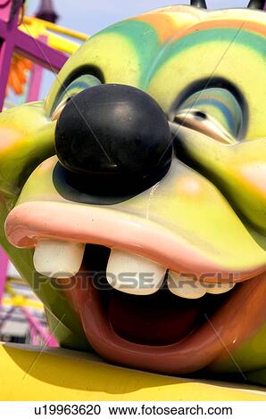 Stock Image - Close up of carnival ride. Fotosearch