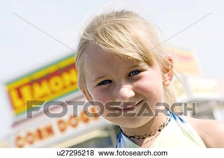 Stock Photo - Girl at carnival. Fotosearch