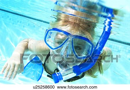 Girl in swimming pool View Large Photo Image Stock Image - Girl in swimming pool. Fotosearch