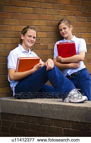 Girls at parochial school View Large Photo Image Stock Photo - Girls at parochial school. Fotosearch