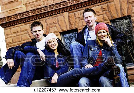 Group of young adults View Large Photo Image Stock Photo - Group of young adults. Fotosearch