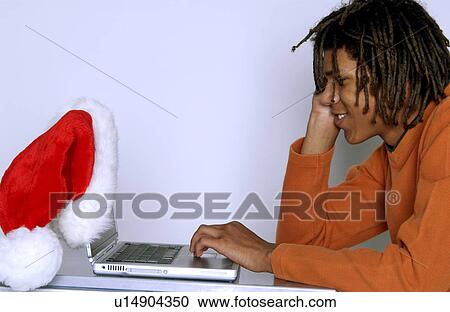 African American man at computer View Large Photo Image Stock Image - African American man at computer. Fotosearch