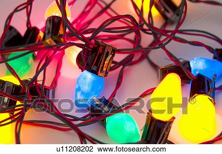 Stock Image - Christmas lights. Fotosearch