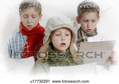Kids caroling View Large Photo Image Stock Image - Kids caroling. Fotosearch