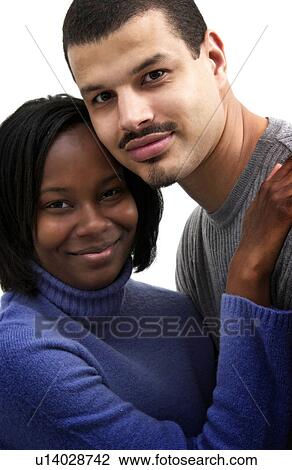 Stock Image - African American couple portrait. Fotosearch