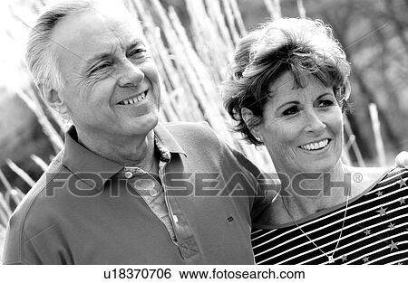 Stock Photograph - Senior couple portrait. Fotosearch