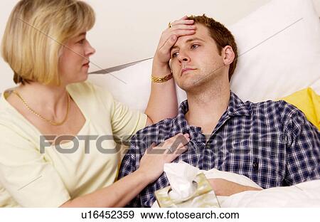 Stock Photo - Sick man. Fotosearch