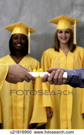 Stock Image - Graduates. Fotosearch
