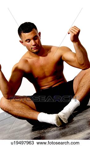 Man doing yoga View Large Photo Image Stock Image - Man doing yoga . Fotosearch
