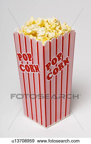 Stock Photo - Box of popcorn. Fotosearch