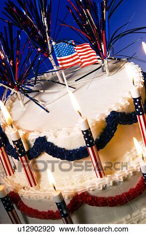 Fourth of July cake View Large Photo Image Stock Image - Fourth of July cake. Fotosearch