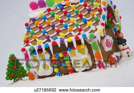 Gingerbread house View Large Photo Image Stock Image - Gingerbread house. Fotosearch