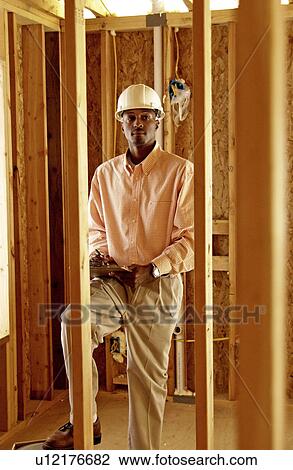 Stock Image - Construction worker By . Fotosearch