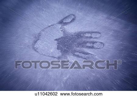 Handprint on subfloor View Large Photo Image Stock Image - Handprint on subfloor. Fotosearch