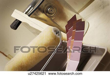 Stock Image - Painting supplies. Fotosearch
