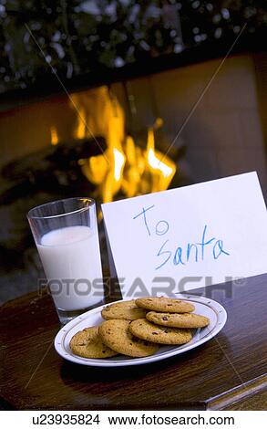 Cookies for Santa View Large Photo Image Picture - Cookies for Santa. Fotosearch
