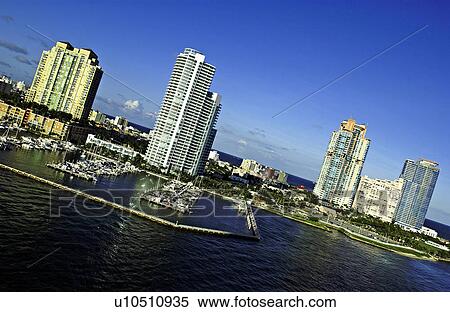 Miami waterfront View Large Photo Image Stock Photography - Miami waterfront. Fotosearch