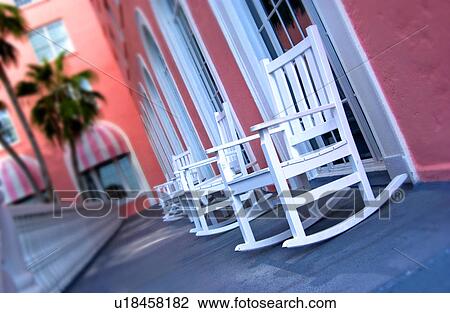 Rocking chairs on porch View Large Photo Image Stock Image - Rocking chairs on porch. Fotosearch