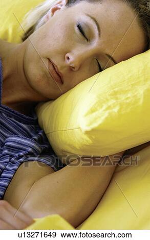 Woman sleeping View Large Photo Image Stock Photo - Woman sleeping. Fotosearch