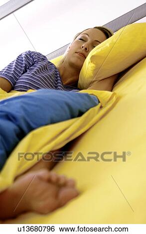 Woman sleeping View Large Photo Image Stock Photograph - Woman sleeping. Fotosearch