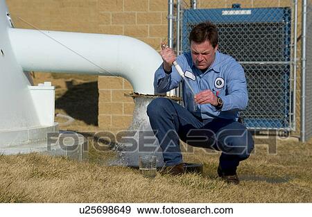 Water Department technician View Large Photo Image Stock Photo - Water Department technician. Fotosearch