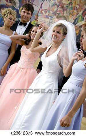 Bridal party dancing View Large Photo Image Stock Image - Bridal party dancing. Fotosearch
