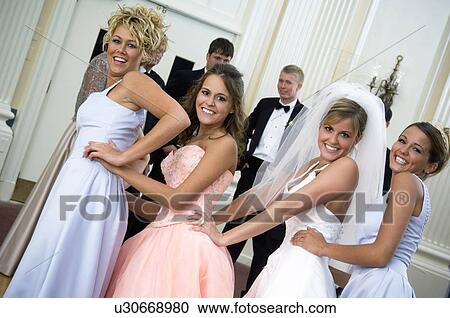 Bridal party dancing View Large Photo Image Stock Image - Bridal party dancing. Fotosearch